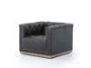 MAXX SWIVEL CHAIR-DESTROYED BLACK