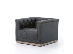 MAXX SWIVEL CHAIR-DESTROYED BLACK