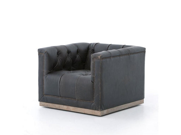 MAXX SWIVEL CHAIR-DESTROYED BLACK