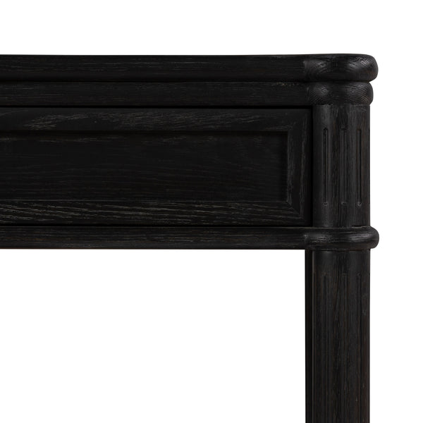 Toulouse Nightstand In Distressed Black