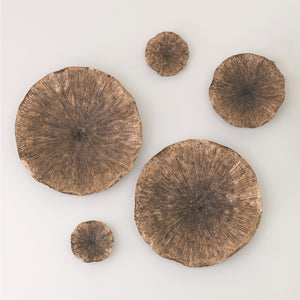 Lotus Wall Art, Copper/Black, Large
