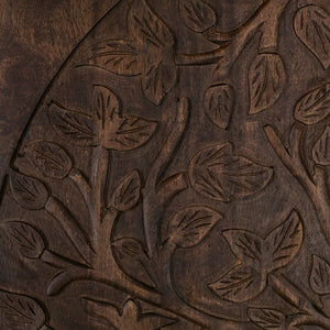 Albero Solid Wood Tall Cabinet in Kona Brown
