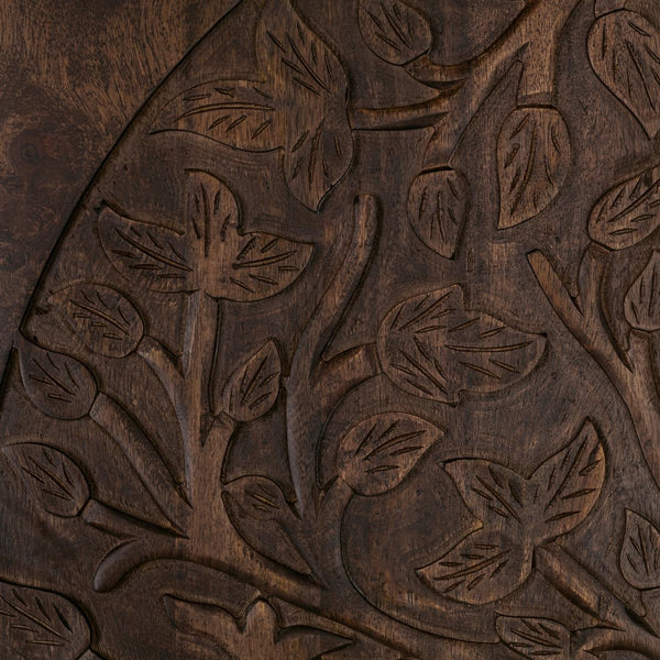 Albero Solid Wood Tall Cabinet in Kona Brown