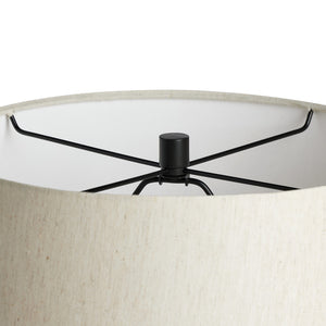 Ziggy Table Lamp - Hammered Black Aluminum