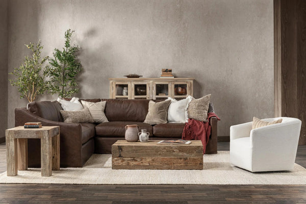Kipton 2-Piece Sectional Sofa in El Paso-Brown