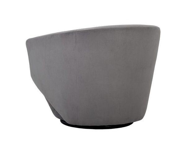 Treviso Swivel Armchair - Antonio Charcoal