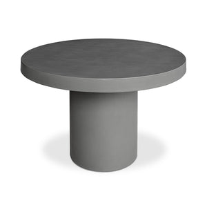 Cassius Round Grey Concrete Dining Table