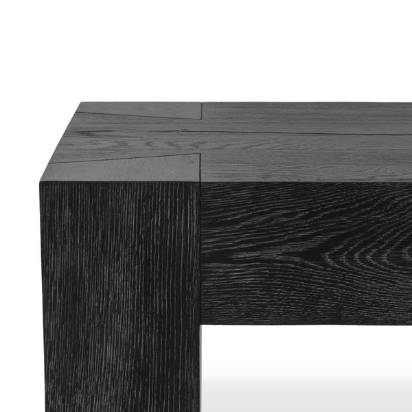 Bristol Solid Wood Rectangle Console Table - Aged Black