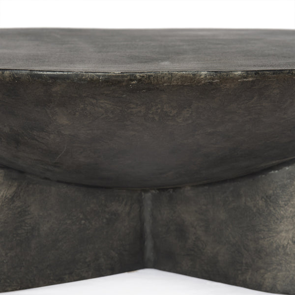 Sante 48" Coffee Table In Raw Black