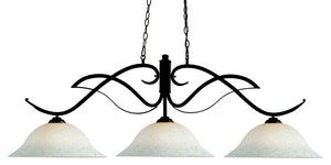 Phoenix 3 Light Billiard Light in Bronze Finish