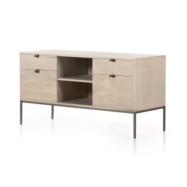 Trey Modular Filing Credenza In Dove Poplar