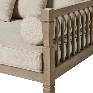 Amero Outdoor Sofa In 86" In Washed Brown In Fsc
