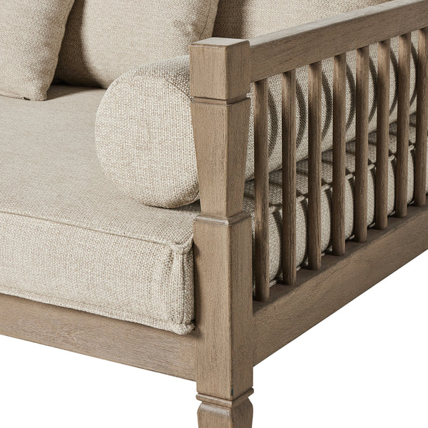 Amero Outdoor Sofa In 86" In Washed Brown In Fsc