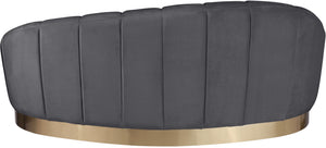 Jesse Chaise In Grey Velvet