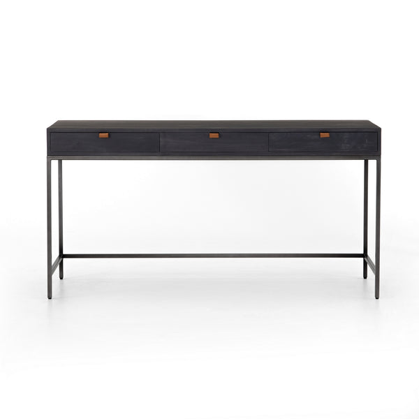 Trey Modular Writing Desk in Black Wash Poplar
