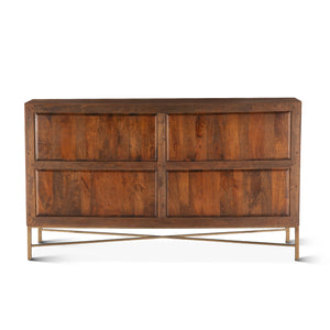 Cosmopolitan Six Drawer Dresser, Honey Brown