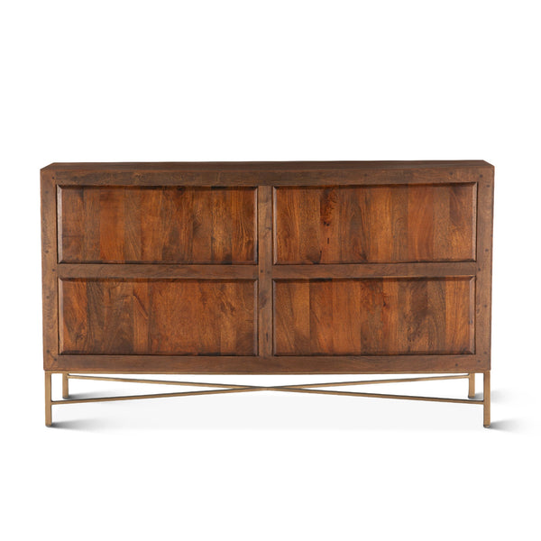 Cosmopolitan Six Drawer Dresser, Honey Brown