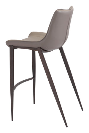 Magnus Barstool (Set of 2) Brown & Walnut