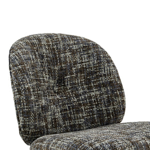 Nisha KD Chenille Dining Side Chair, Allure Gray