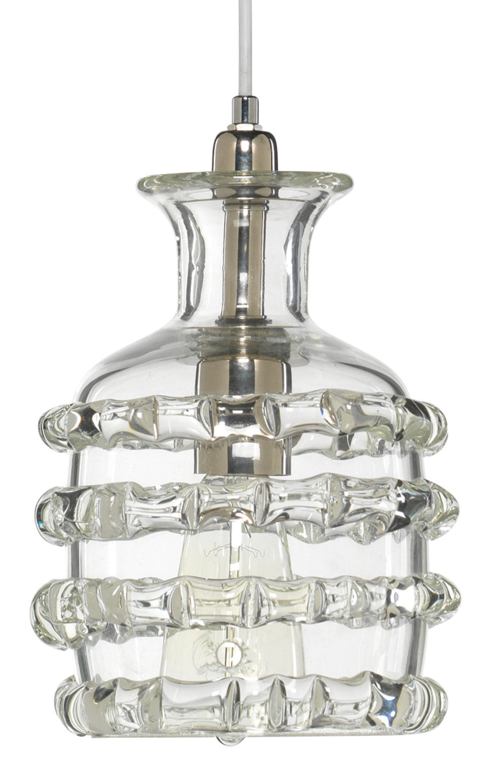 Ribbon 1-Light Glass Pendant