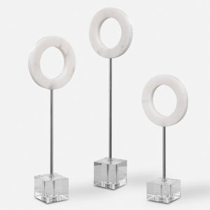 Coin Toss Marble Rings, S/3