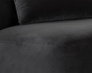 SORAYA SWIVEL ARMLESS CHAIR - SHADOW GREY