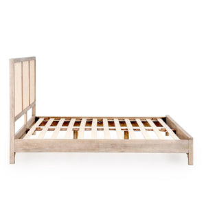 Jensen Cal King Bed with Cane Detailing in Mango Wood
