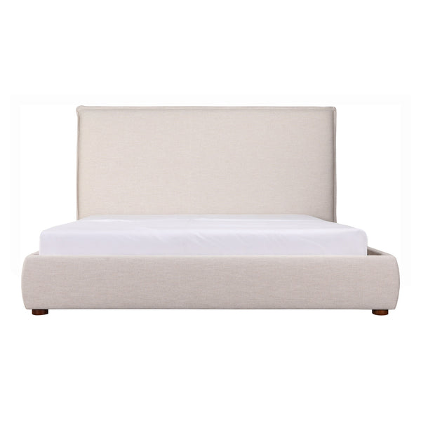 Moe's Luzon King Bed Tall Headboard in Beige