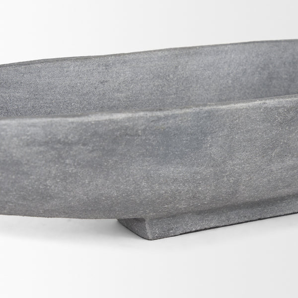 Piero Small Concrete Finished Metal Decorative Bowl