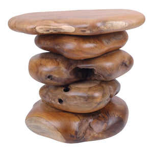 Katniss Reclaimed Teak Side/ End Table, Natural