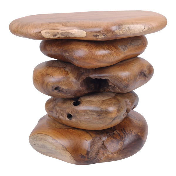 Katniss Reclaimed Teak Side/ End Table, Natural