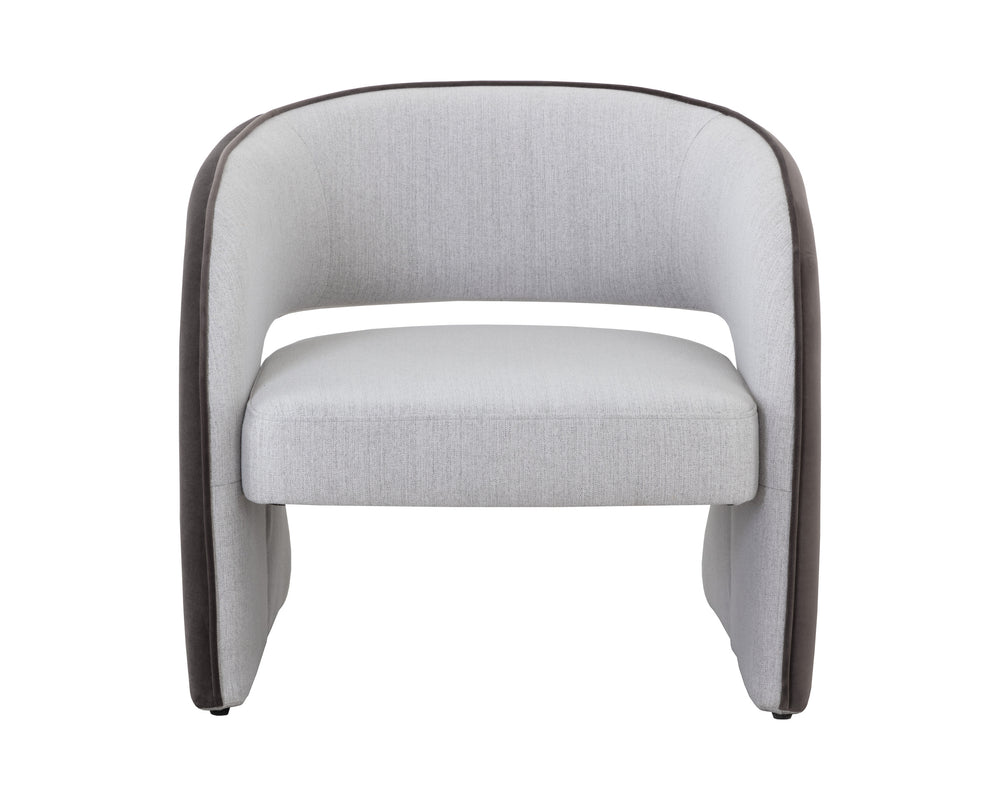 ROSALIA LOUNGE CHAIR - MINA LIGHT GREY / MEG ASH