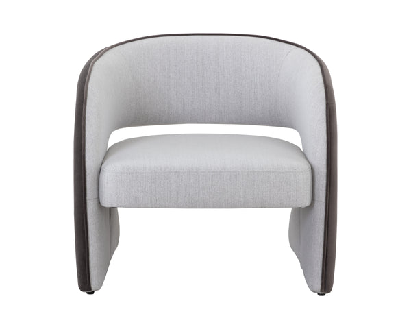 ROSALIA LOUNGE CHAIR - MINA LIGHT GREY / MEG ASH