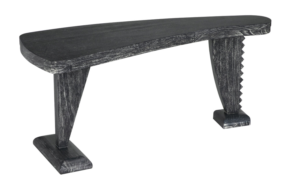 Zigmund Mahogany Desk in Cinder Black