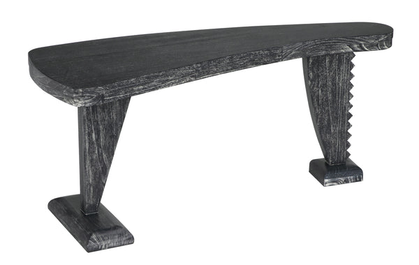 Zigmund Mahogany Desk in Cinder Black