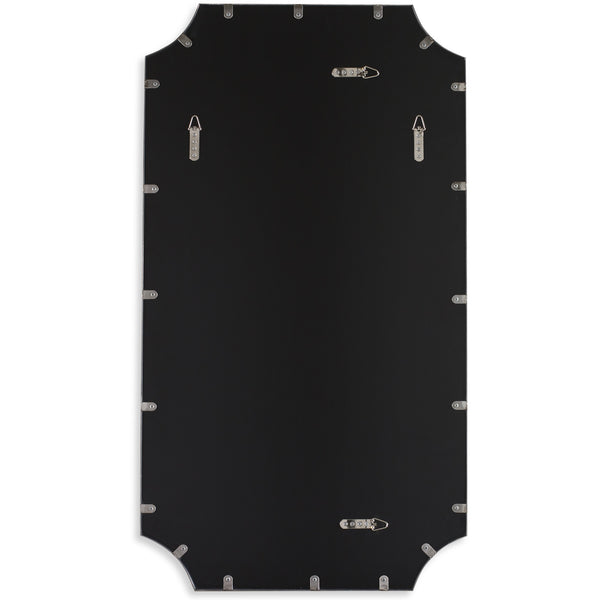 Lennox Black Scalloped Corner Mirror