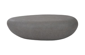 River Stone Coffee Table, Charcoal Stone, Large