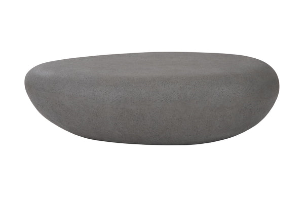 River Stone Coffee Table, Charcoal Stone, Large