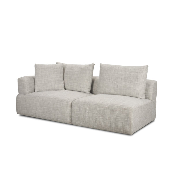 Warner Gray 2 Piece Long Sofa Set
