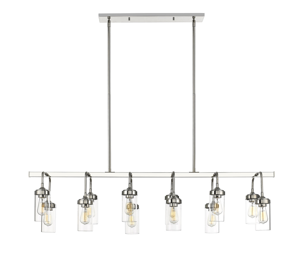 Calliope 12 Light Pendant in Polished Nickel Finish