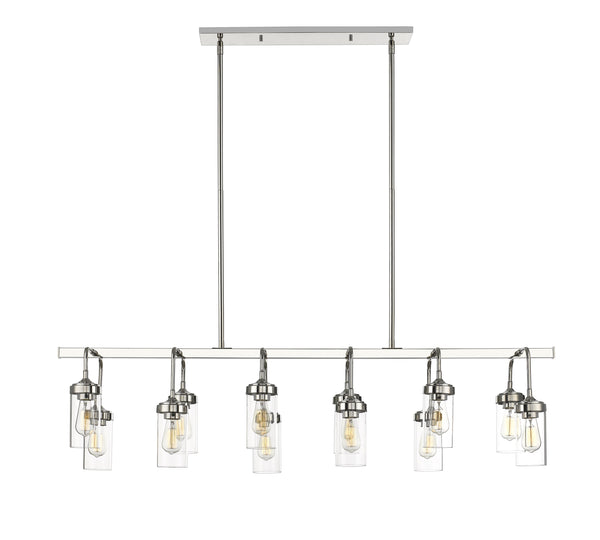 Calliope 12 Light Pendant in Polished Nickel Finish