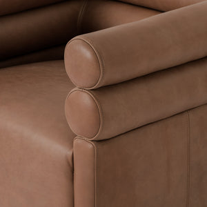 Evie Swivel Chair In Palermo Cognac