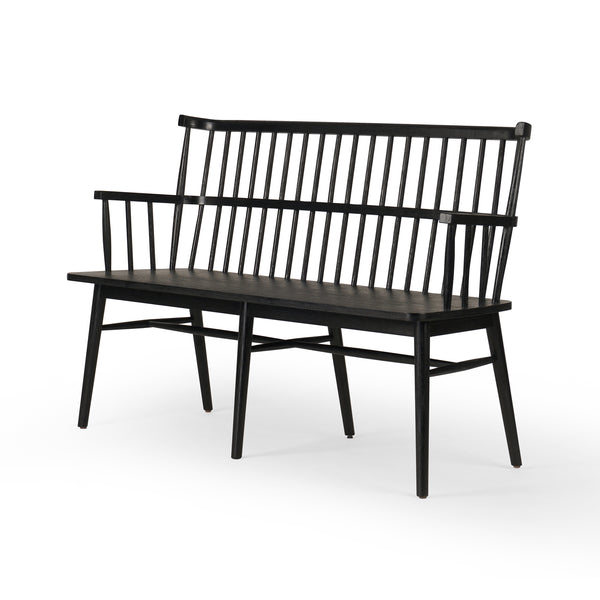 Aspen Bench In Matte Black