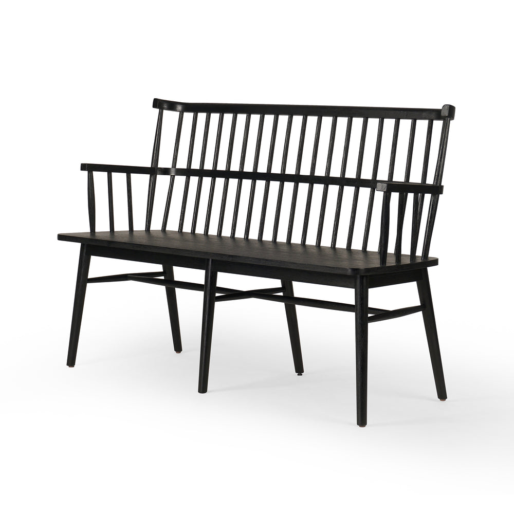 Aspen Bench In Matte Black