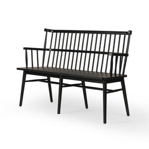 Aspen Bench In Matte Black