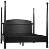 Eastern King New Douglas Mahogany Bed in Hand-Rubbed Black