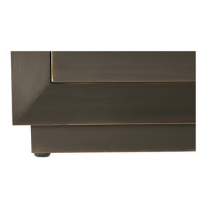 Moe's Dawson Nightstand in Deep Bronze