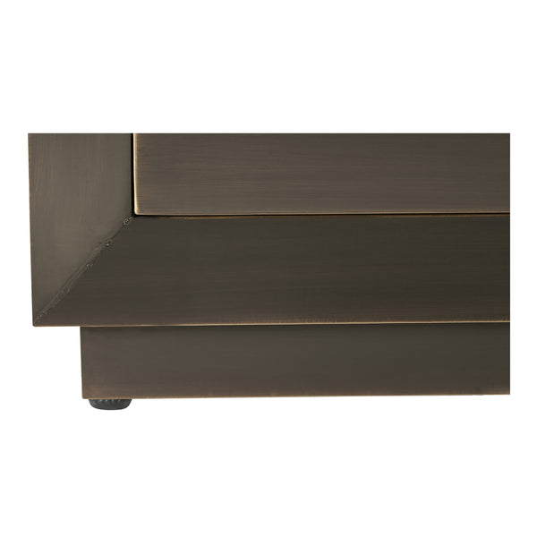 Moe's Dawson Nightstand in Deep Bronze