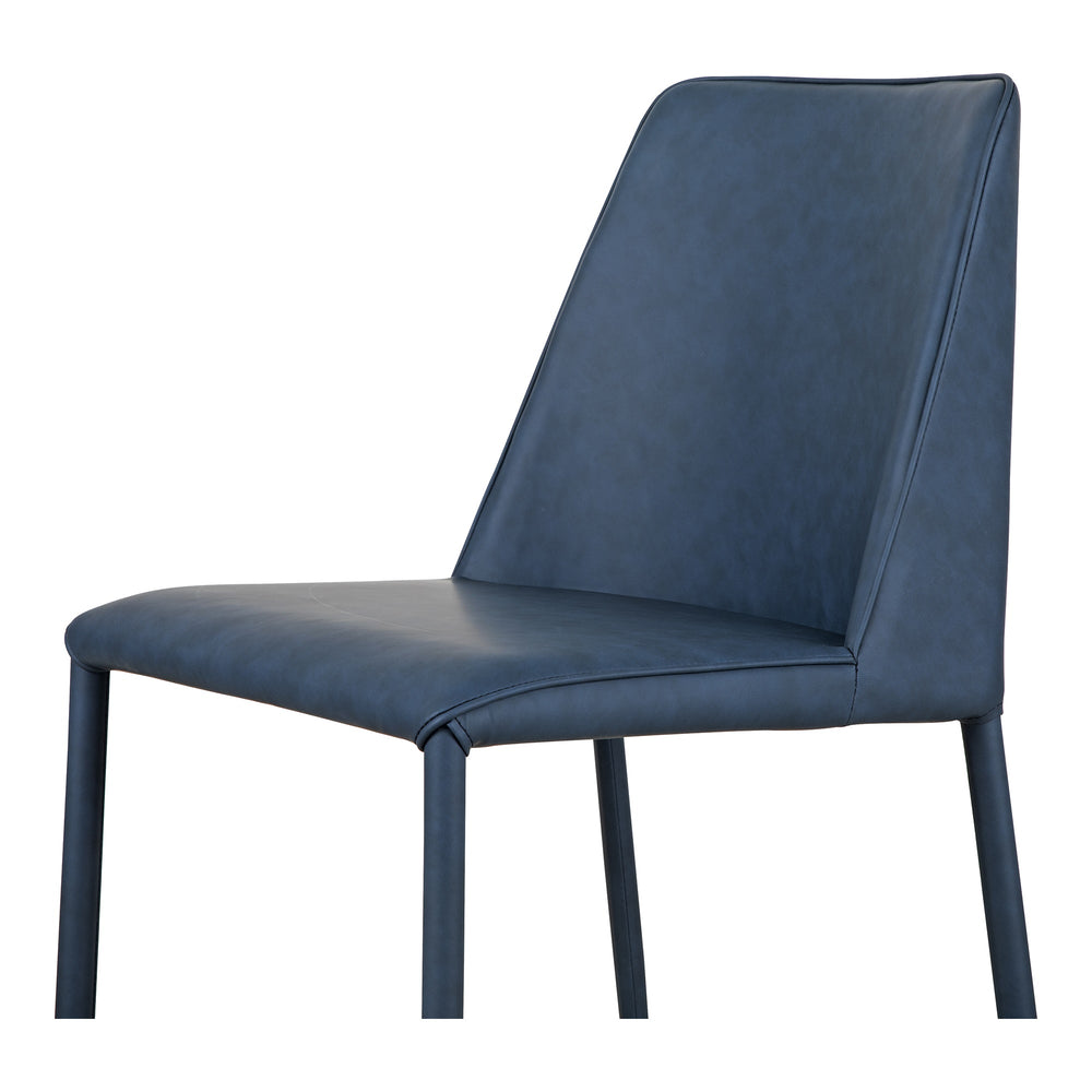 Moe's Nora Dining Chair Set, Grey Vegan Leather
