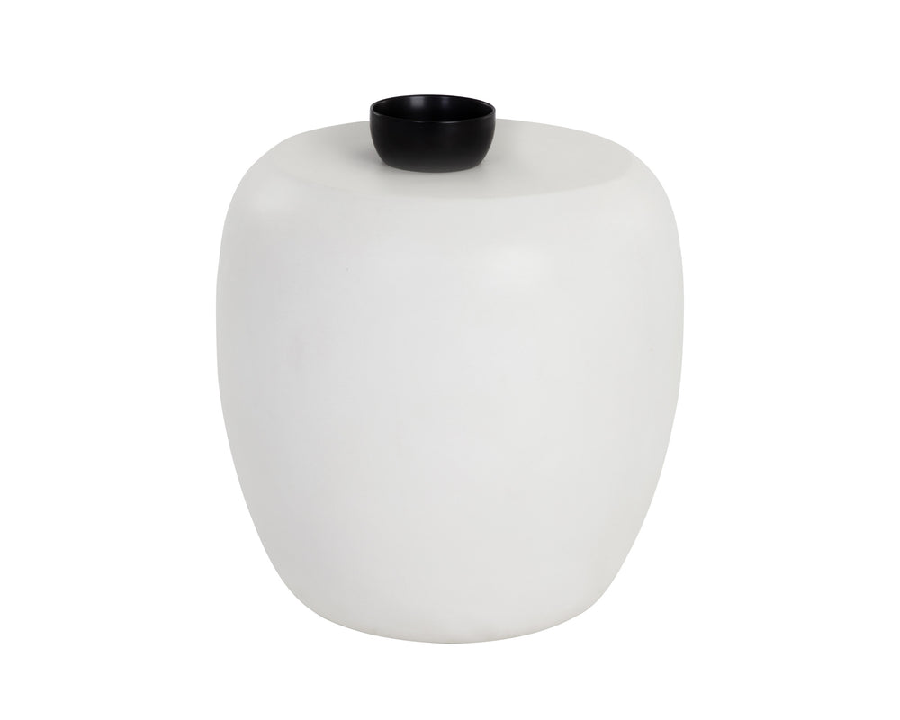 IOLITE END TABLE - WHITE